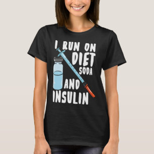 Diabetes Dieet Soda en insuline Diabetisch T-shirt
