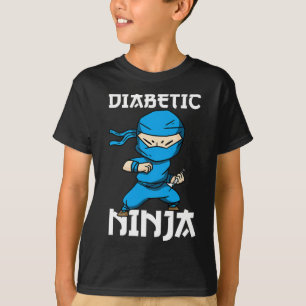 Diabetes Fighter Ninja T1d Diabetische Awareness M T-shirt