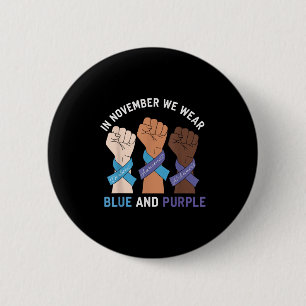 Diabetes Heimers Bewustzijn in November We Draag P Ronde Button 5,7 Cm