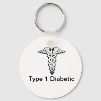Diabetes ID Sleutelhanger Black