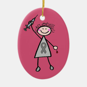 Diabetes Insulin Superheld Girl Keramisch Ornament
