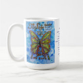 Diabetes Rainbow Butterfly en gedicht koppen of Mo (Links)