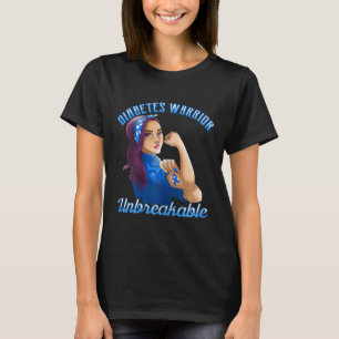 Diabetes strijder! Diabetes Awareness Design voor  T-shirt
