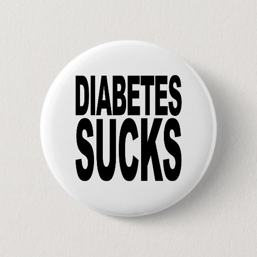 Diabetes Sucks Ronde Button 5,7 Cm (Voorkant)