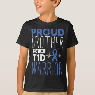 Diabetes trotse broer van een T1D Warrior Support  T-shirt
