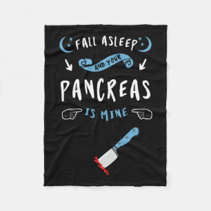 Diabetes Type 1 2 Diabetische pancreas van de pati Fleece Deken