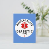 DIABETES TYPE 1 BRIEFKAART (Staand voorkant)