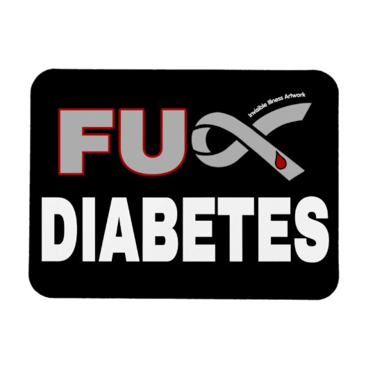 Diabetes VU Magneet (Horizontaal)