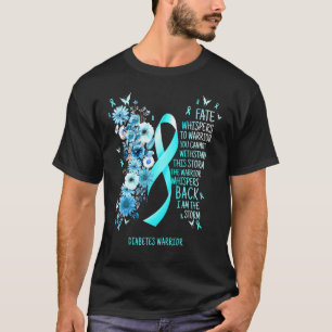 Diabetes Warrior I are the Storm Diabetes Awarenes T-shirt