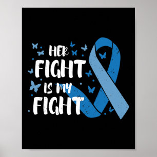 Diabetes weet dat haar strijd mijn T1 T2 is Poster