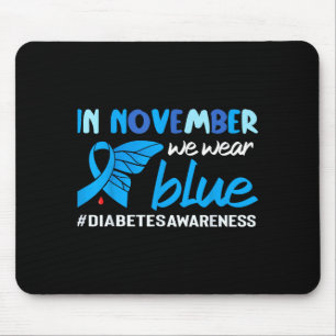 Diabetesbewustzijn In November dragen we blauw Muismat