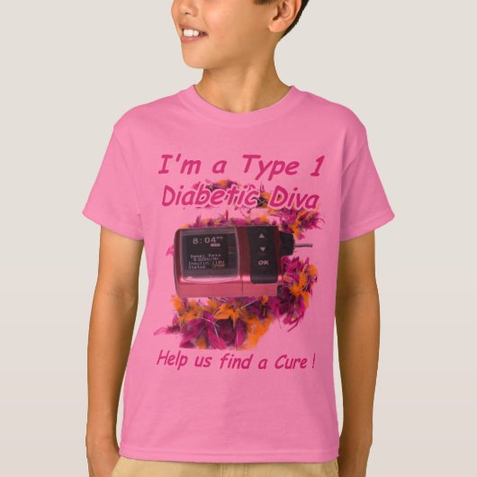 Diabetic Diva T-shirt (Voorkant)