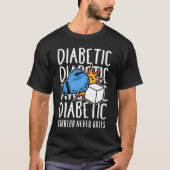 Diabetic Warrior Never Quits T-shirt (Voorkant)