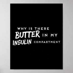 Diabetisch Fun T1d Diabetes Awareness Insuline Poster