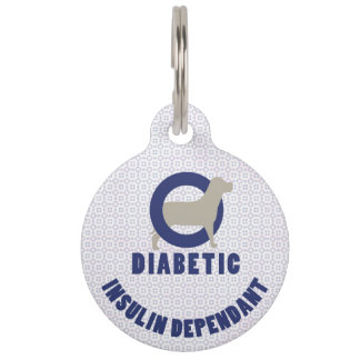 Diabetisch medisch alert hond label huisdierpenning