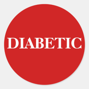 DIABETISCH RONDE STICKER