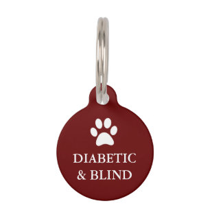 Diabetische & Blind Alert Pet Tag Huisdierpenning