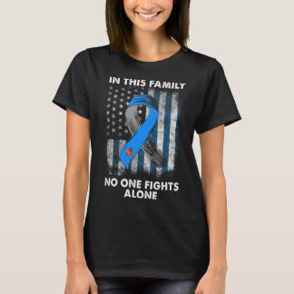 Diabetische Type 1 T1D Diabetes Awareness USA Flag T-shirt