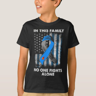 Diabetische Type 1 T1D Diabetes Awareness USA Flag T-shirt