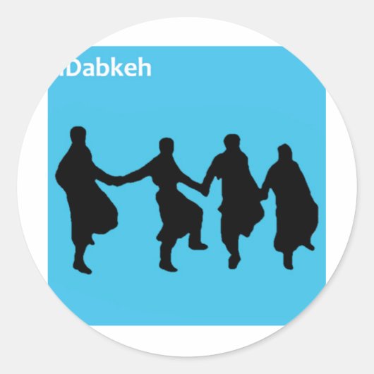 Diabkeh Ronde Sticker (Voorkant)