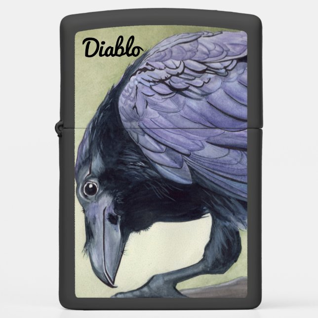 Diablo de rigide douanetekst Zippo Lighter (Voorkant)