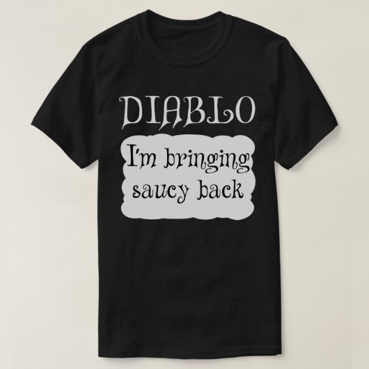 DIABLO Hot Packet Halloween Taco Costuum T-shirt (Design voorkant)