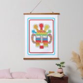 Diablo Huma Masker Tapestry - Witte achtergrond Hangend Wandkleed (Slaapkamer)