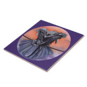 Diablo The Raven Ceramic Tile in 2 Sizzen Tegeltje (Zijkant)