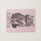 Diabolical Cute Fluffy Kitten Legpuzzel (Horizontaal)