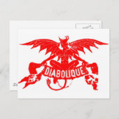 Diabolque Devil Satan Cigar Label Art Briefkaart (Voorkant / Achterkant)