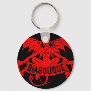 Diabolque Devil Satan  Cigar Label Art Sleutelhanger