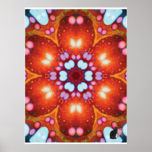 Diadeem Kinestische Collage Kaleidoscoop Poster