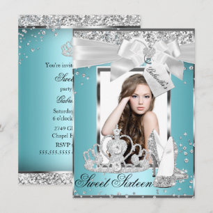 Diadème Arc Brillant Photo Invitation Douce 16