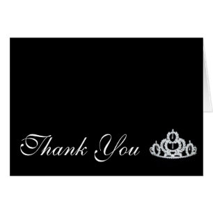Diadème de carte de note de Merci