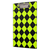 Diag Gecontroleerd - zwart en fluorescerend geel Klembord (Links)