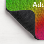 Diag Rainbow Gradient Floral Pattern Green Muismat (Hoek)