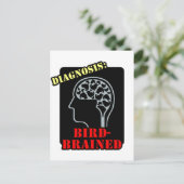 Diagnose: met vogel besmet briefkaart (Staand voorkant)