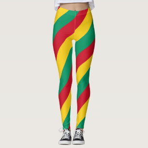 Diagnose van de nationale vlag van Guinee-Bissau-k Leggings