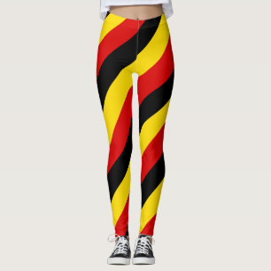 Diagnose van Uganda National Flag Colors Leggings