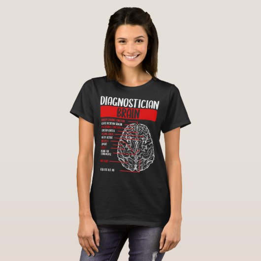 diagnosticus Brain Educational Diagnosticus T-shirt (Voorkant volledig)