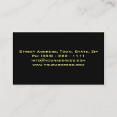 Diagnostiek voor auto's/races/autosnelheden visitekaartje (Achterkant)