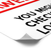 Diagnostiqué avec affiche d'intelligence (Coin)