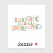 Diagnostische medische Sonograptische cadeaus Sticker (Vel)