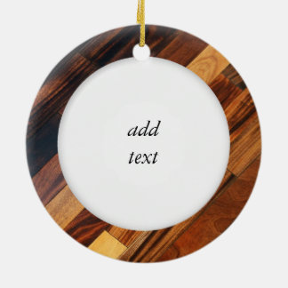 Diagonaal Afbeelding op houten vloeren Keramisch Ornament