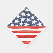 Diagonaal-Amerikaanse vlag Rode streep Star Festiv Servet (Hoek)