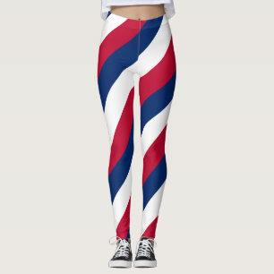 Diagonaal gestreepte Liberiaanse nationale vlag-kl Leggings