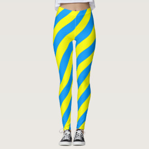 Diagonaal gestreepte nationale vlag van Palau Leggings