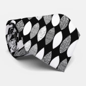 Diagonaal getextureerde bladeren 03 stropdas (Opgerold)