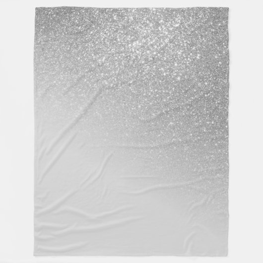 Diagonaal Glitter Gradiënt Ombre Fleece Deken (Voorkant)