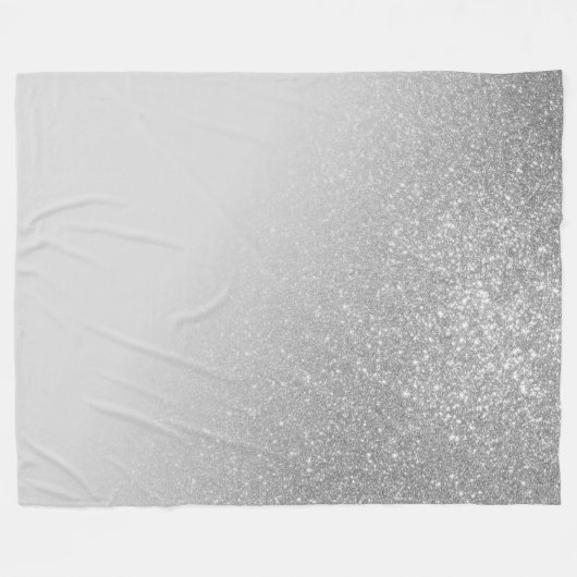Diagonaal Glitter Gradiënt Ombre Fleece Deken (Voorkant (Horizontaal))